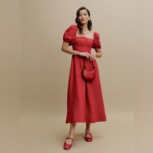 NWT Reformation Marella Linen Dress